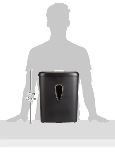 AmazonBasics - Hochsicherheits-Kreuzschnitt-Aktenvernichter für 8 Blätter, für Papier und Kreditkarten - 9