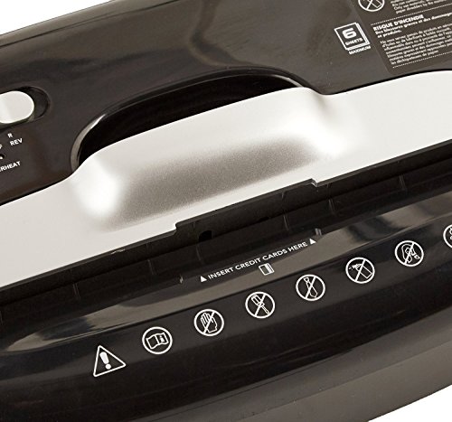 AmazonBasics Hochsicherheits-Aktenvernichter für Papier und Kreditkarten, Partikelschnitt, bis zu 6 Blatt - 9